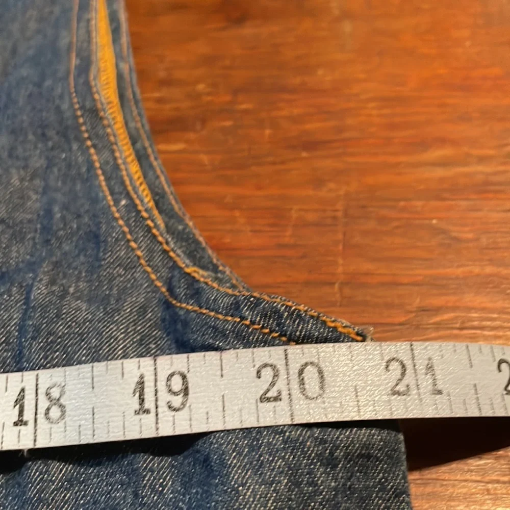 Penny Lane Blue Denim Jumper Dress- 100% Cotton - Picture 6 of 7